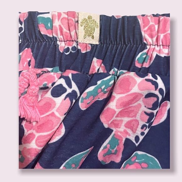 Simply Southern | Elastic Waist Turtle Print Shorts w/ Fringe Women's Size S/M - Picture 3 of 4